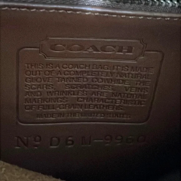 Vintage Coach Leather Mini Backpack Brown Gold Turn Lock 9960 Adjustable Straps - Picture 14 of 16